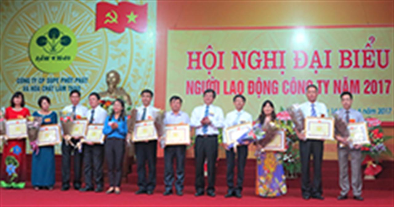 Hội nghị đại biểu người lao động Công ty CP Supe Phốt phát và Hóa chất Lâm Thao