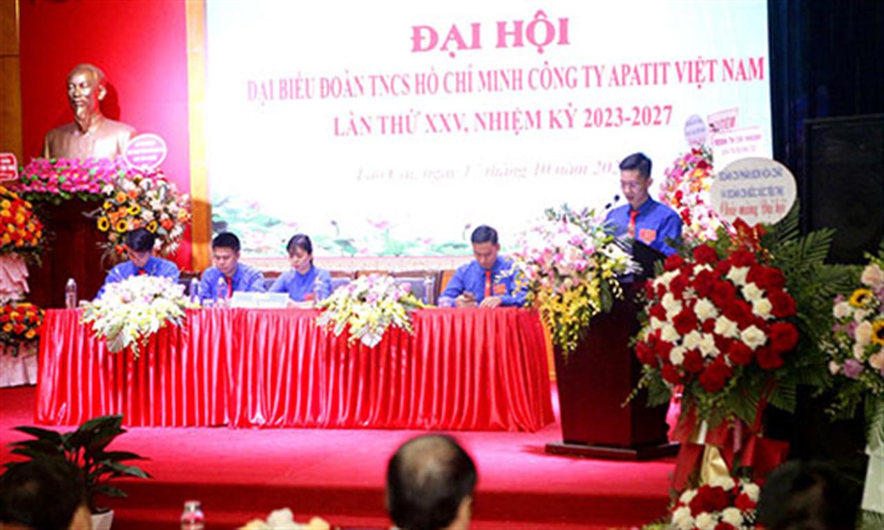 Đại Hội Đại Biểu Đoàn TNCS Hồ Chí Minh Công Ty Apatit Việt Nam Lần Thứ XXV, Nhiệm Kỳ 2023-2027