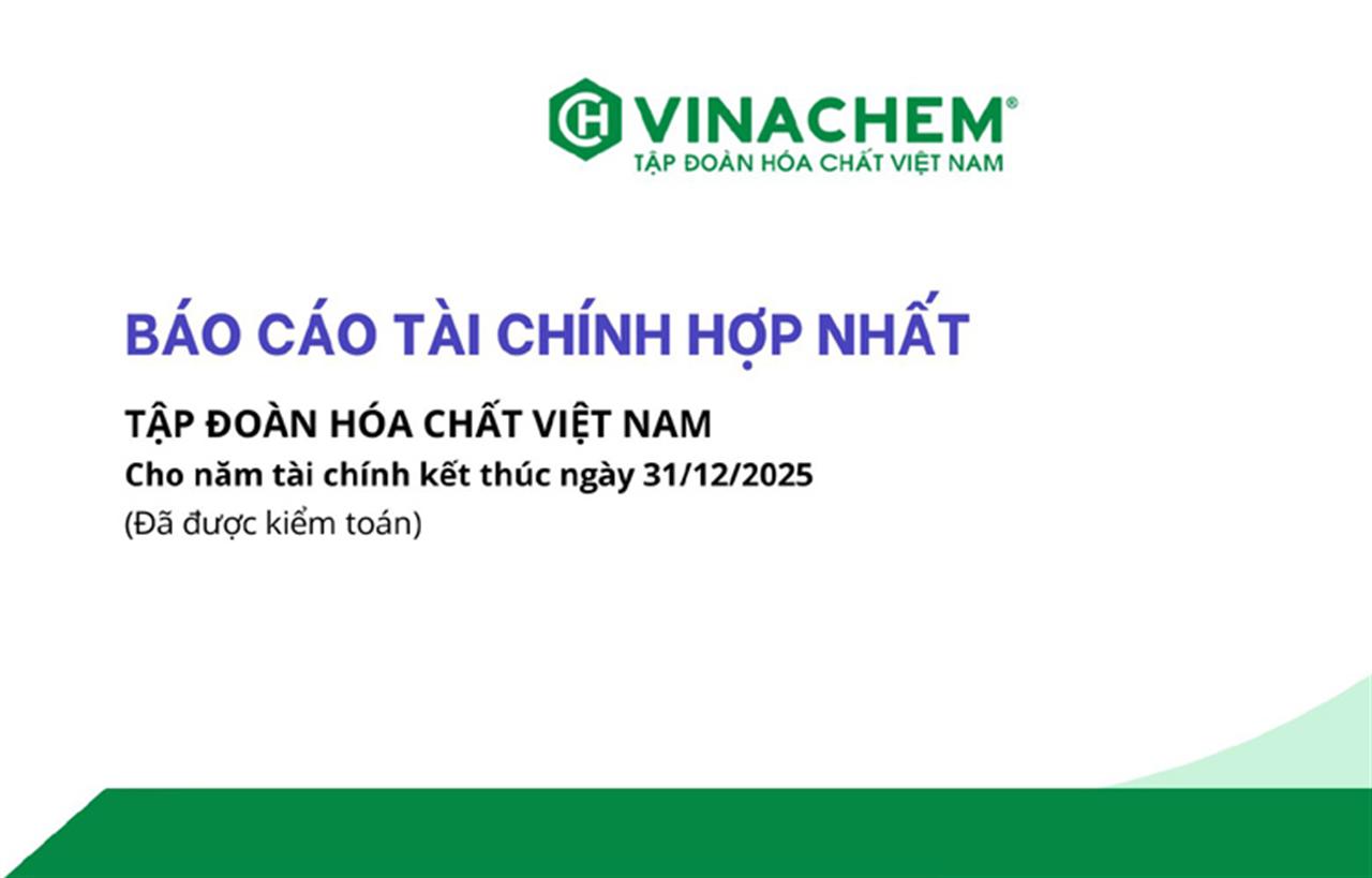 Báo cáo Tài chính hợp nhất: Tập đoàn Hóa chất Việt Nam cho năm tài chính kết thúc ngày 31/12/2025 (Đã được kiểm toán)