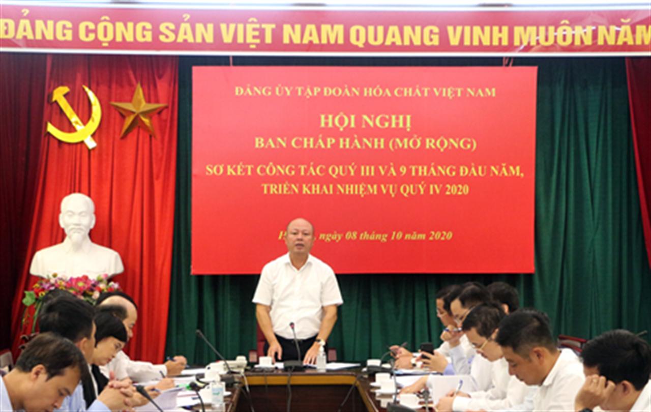 Vinachem: Hội nghị sơ kết công tác Đảng 9 tháng đầu năm 2020