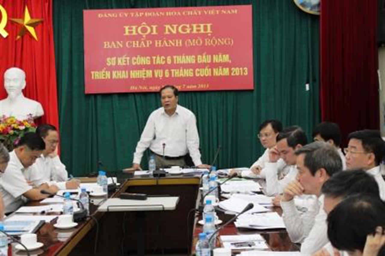 Đảng ủy Tập đoàn Hóa chất Việt Nam: Hội nghị Sơ kết công tác Đảng 6 tháng đầu năm 2013