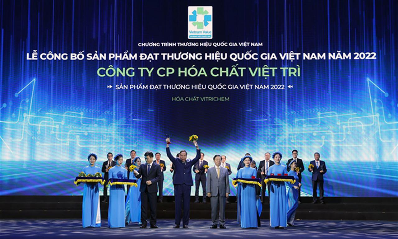 Công ty Cổ phần Hoá chất Việt Trì tiếp tục là Thương hiệu quốc gia Việt Nam năm 2022