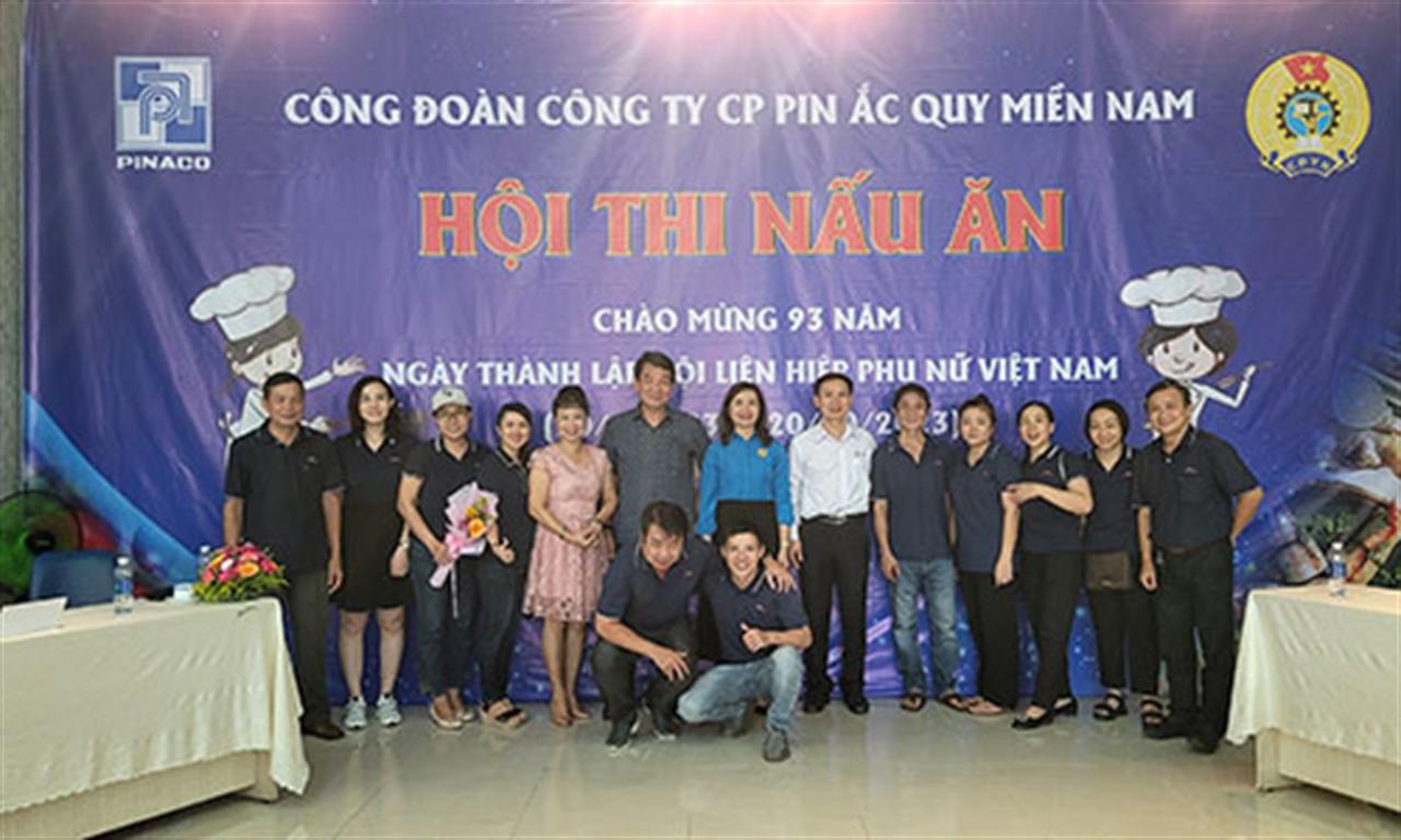 Công đoàn Công ty Cổ phần Pin ắc quy Miền Nam tổ chức Hội thi nấu ăn chào mừng kỷ niệm 93 năm ngày thành lập Hội LHPN Việt Nam và 13 năm Ngày phụ nữ Việt Nam 20/10/2023