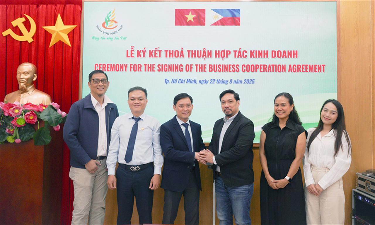Công ty Cổ phần Phân bón Miền Nam ký kết hợp đồng thoả thuận xuất khẩu phân bón sang Philippines