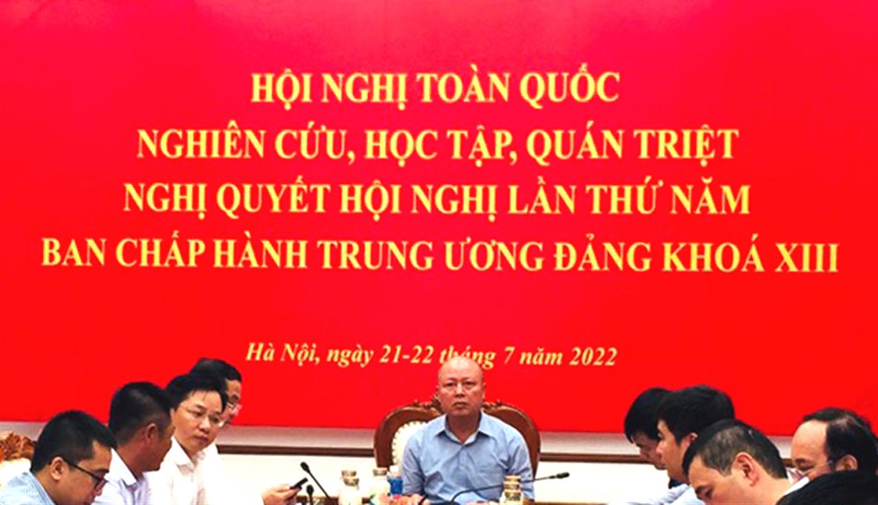 ĐẢNG ỦY  TẬP ĐOÀN HÓA CHẤT VIỆT NAM: Nghiên cứu, học tập, quán  triệt Nghị quyết Trung ương 5, khóa XIII