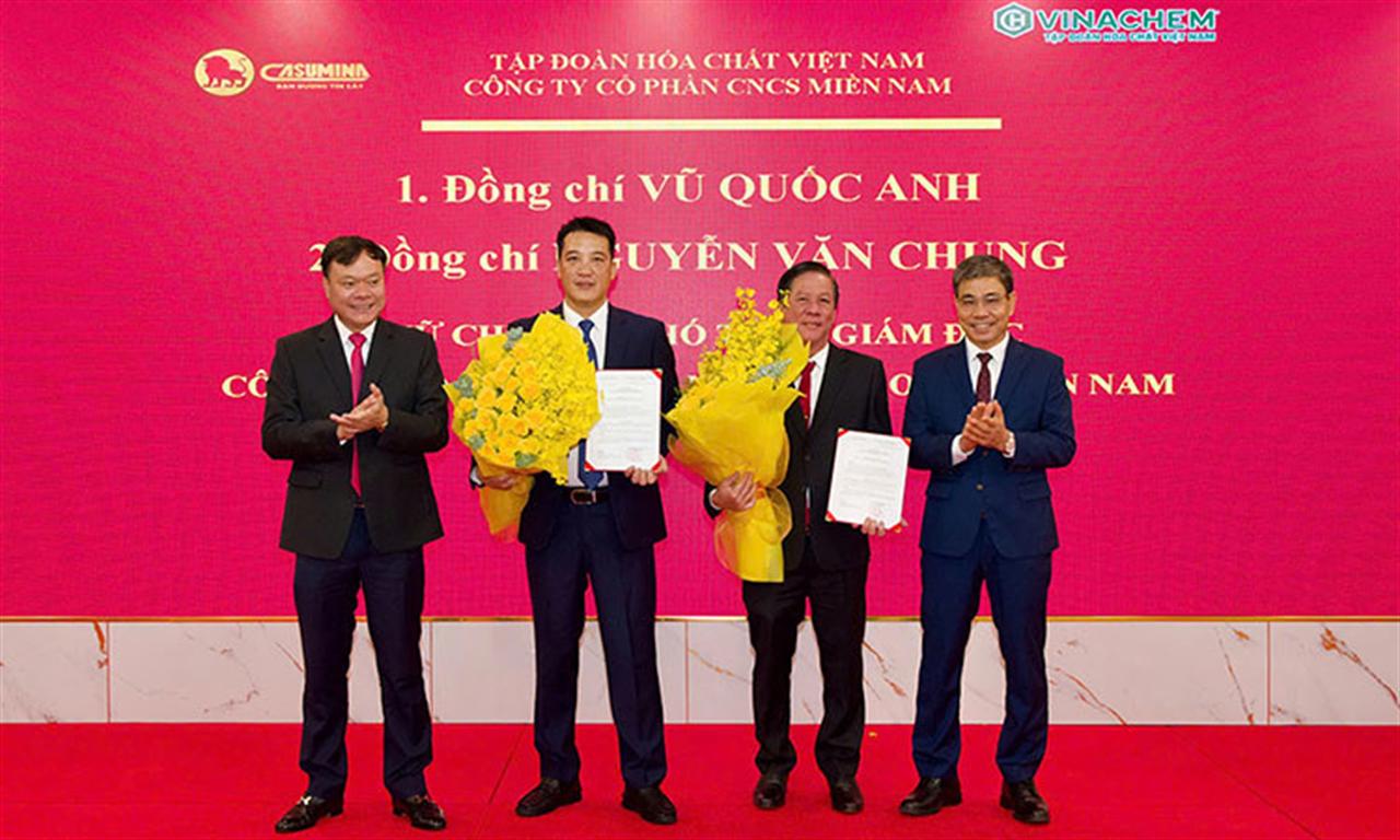CASUMINA CÔNG BỐ QUYẾT ĐỊNH BỔ NHIỆM HAI PHÓ TỔNG GIÁM ĐỐC MỚI