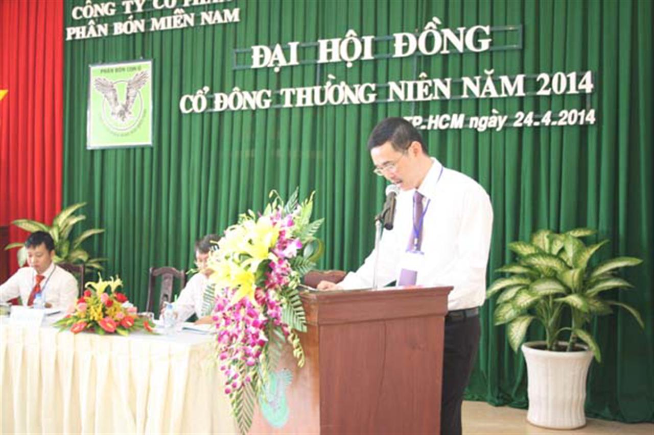 Công ty Cổ phần Phân bón Miền Nam - Tổ chức thành công Đại hội cổ đông năm 2014