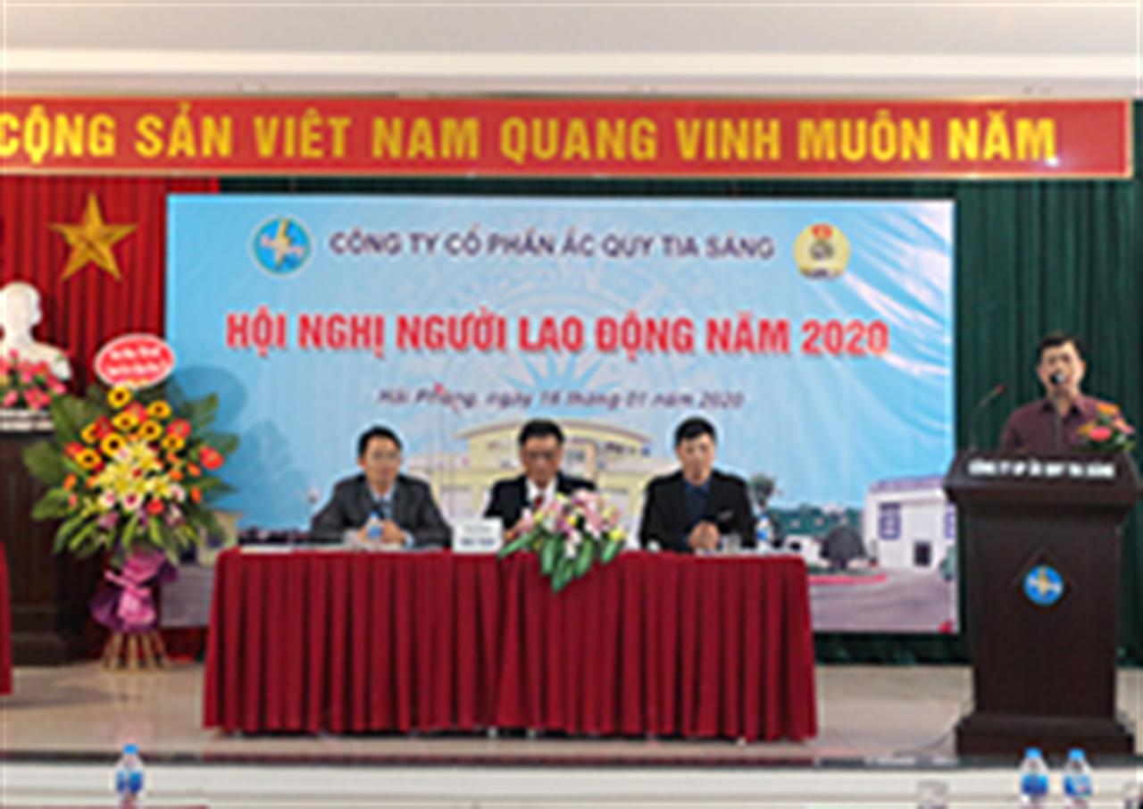 Công ty CP Ắc quy Tia Sáng tổ chức thành công Hội nghị Người lao động năm 2020