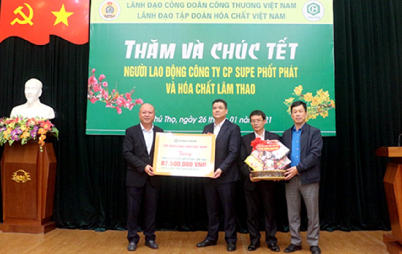 Công đoàn Công Thương VN, Lãnh đạo Tập đoàn thăm, tặng quà Tết cho Người lao động