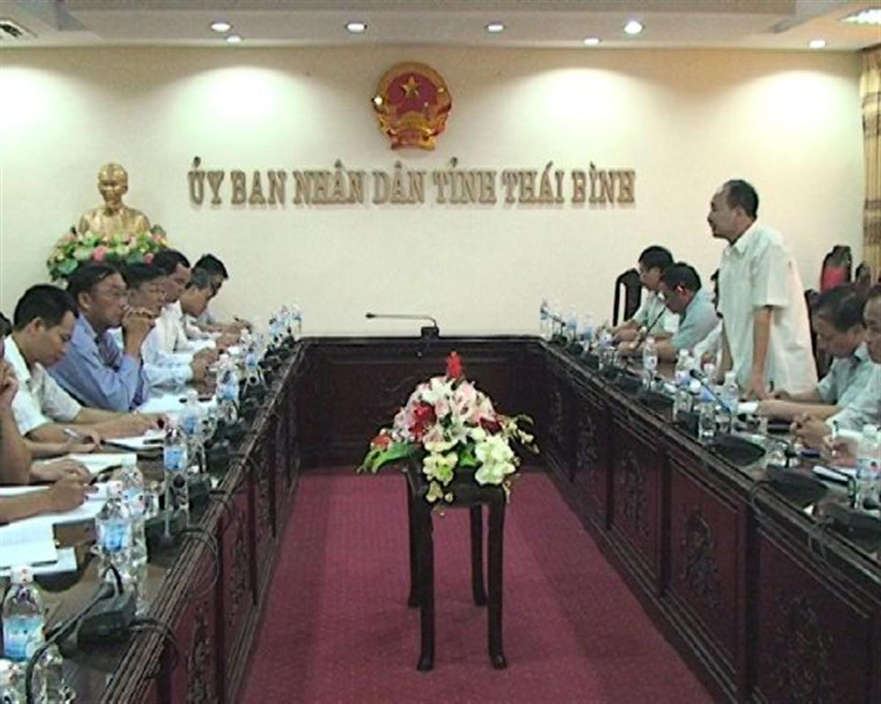 UBND tỉnh Thái Bình tiếp và làm việc với Tập đoàn Hóa chất Việt Nam