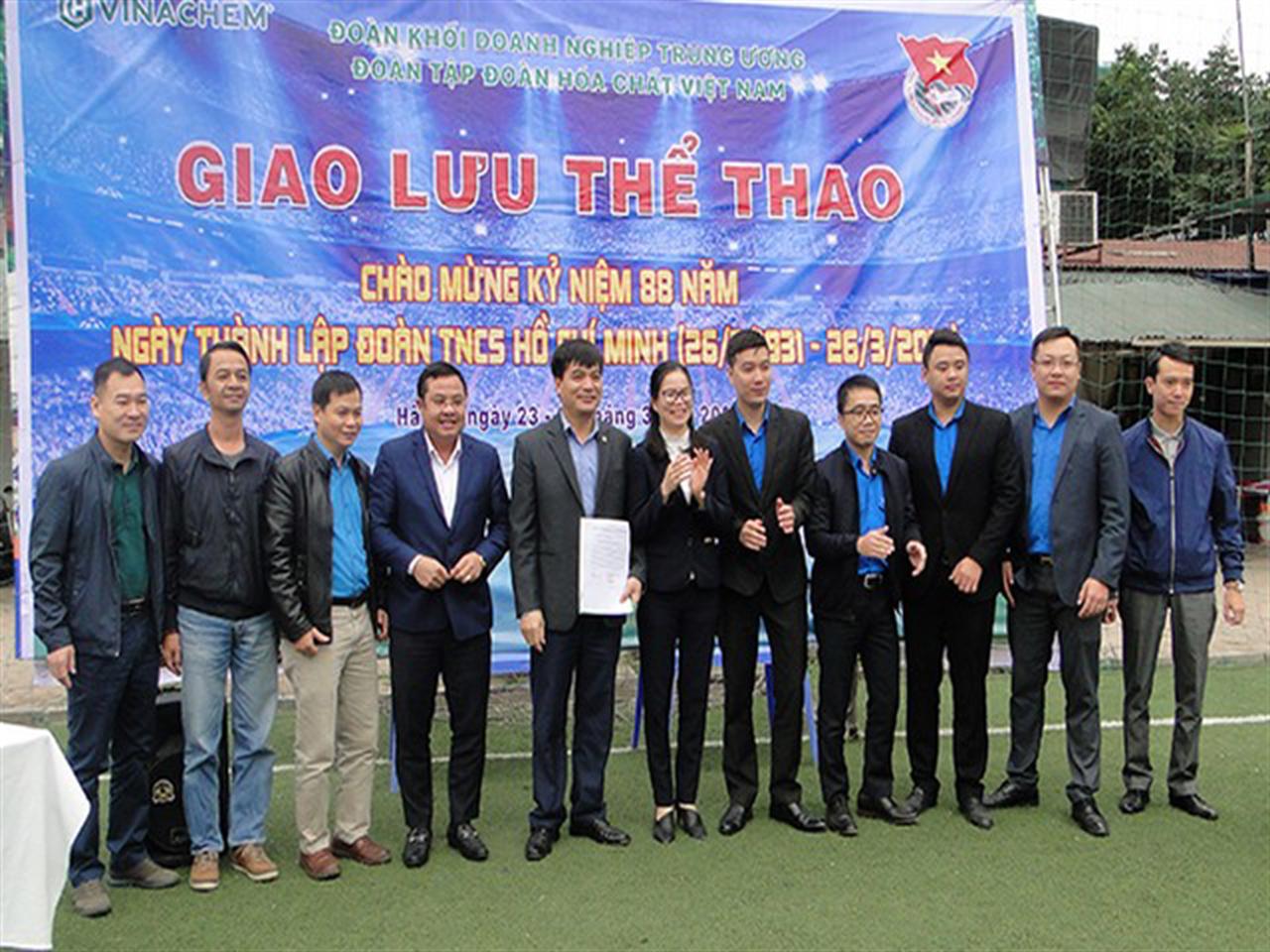 Giao lưu thể thao chào mừng kỷ niệm 88 năm ngày thành lập Đoàn TNCS Hồ Chí Minh (26/3/1931 -26/3/2019)