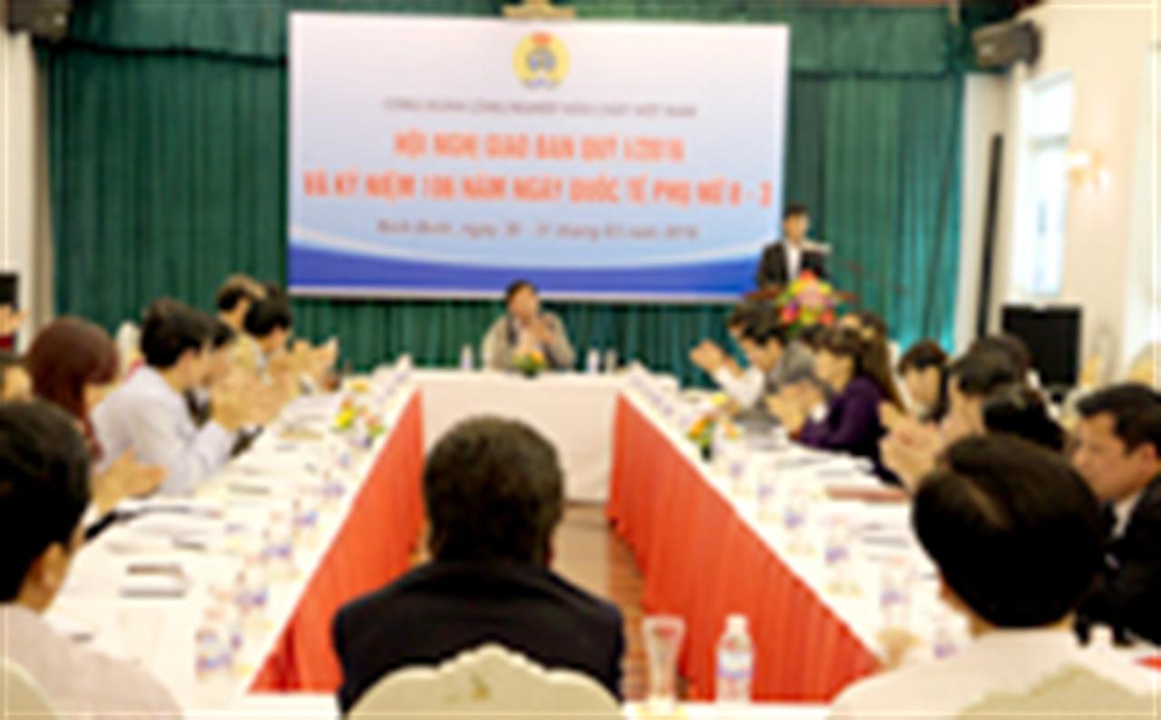 Công đoàn CN Hóa chất VN: Hội nghị giao ban quý I/2016