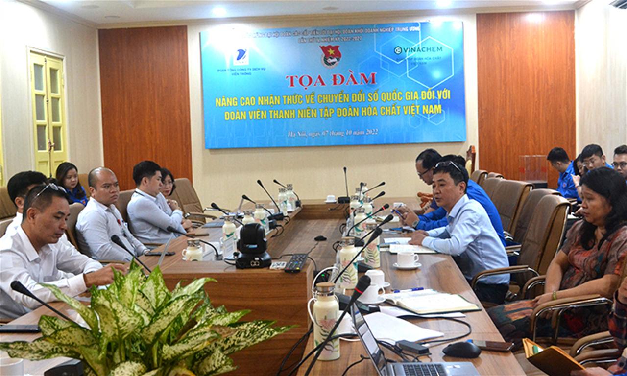 Tọa đàm nâng cao nhận thức về chuyển đổi số quốc gia Đối với Đoàn viên thanh niên Tập đoàn Hóa chất Việt Nam