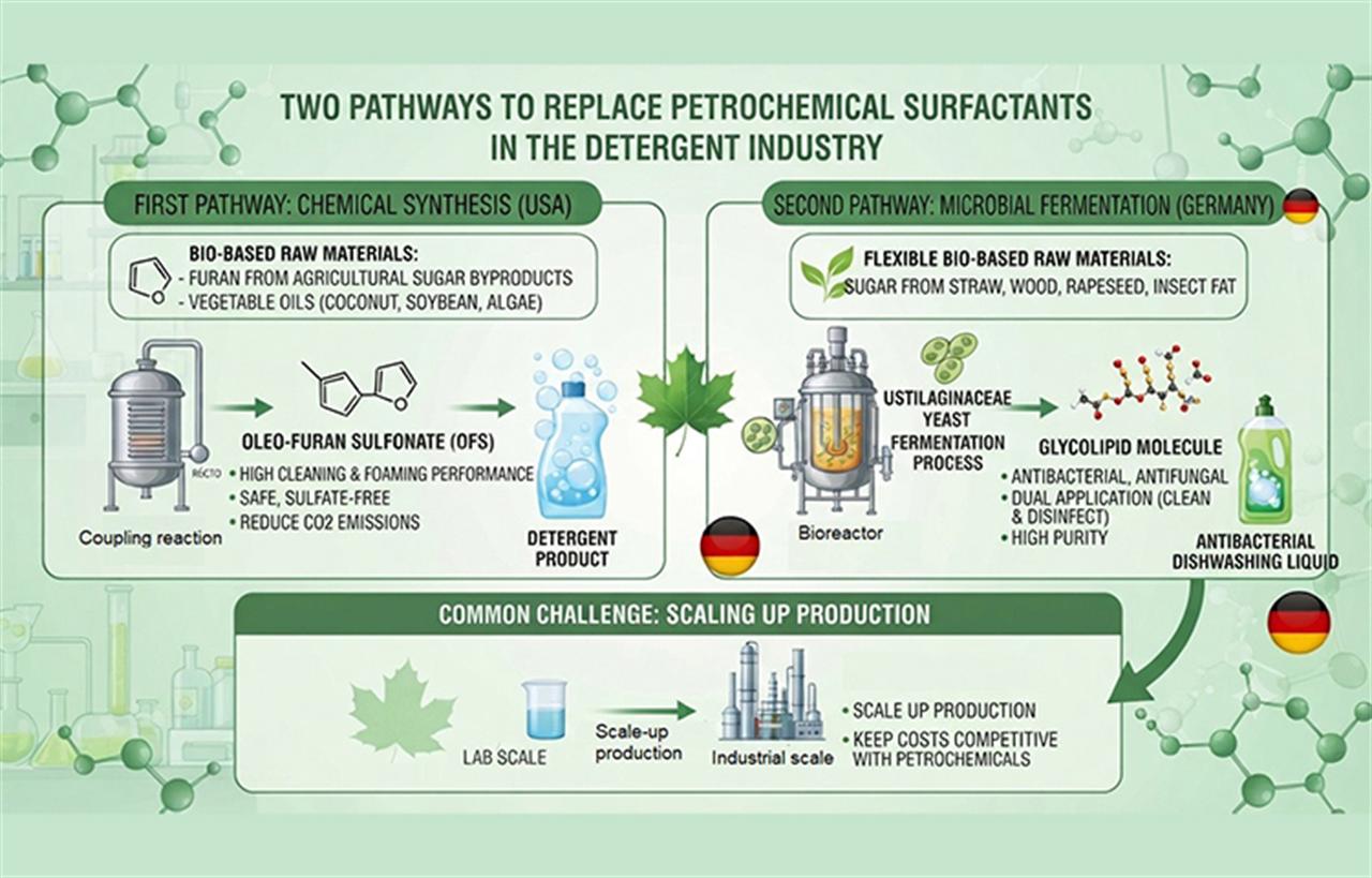 Two Paths to Replacing Petrochemical Surfactants in the Cleaning Industry