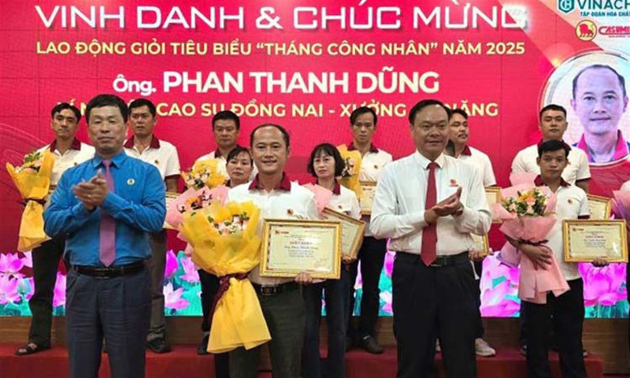 Công ty cổ phần Công nghiệp Cao su Miền Nam (Casumina) vinh danh 100 lao động giỏi, tiêu biểu