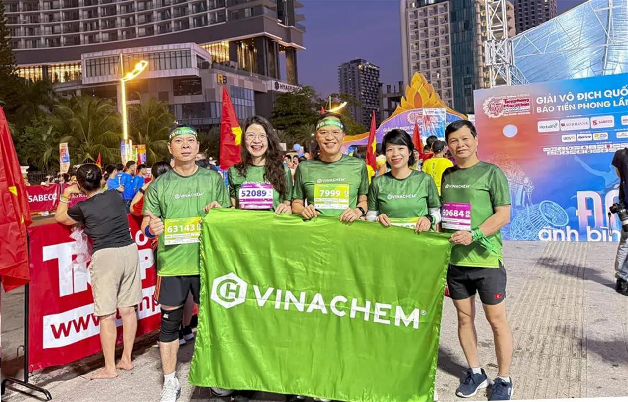 Vinachem tham gia giải chạy, tài trợ đồng hành Marathon Báo Tiền Phong 2026