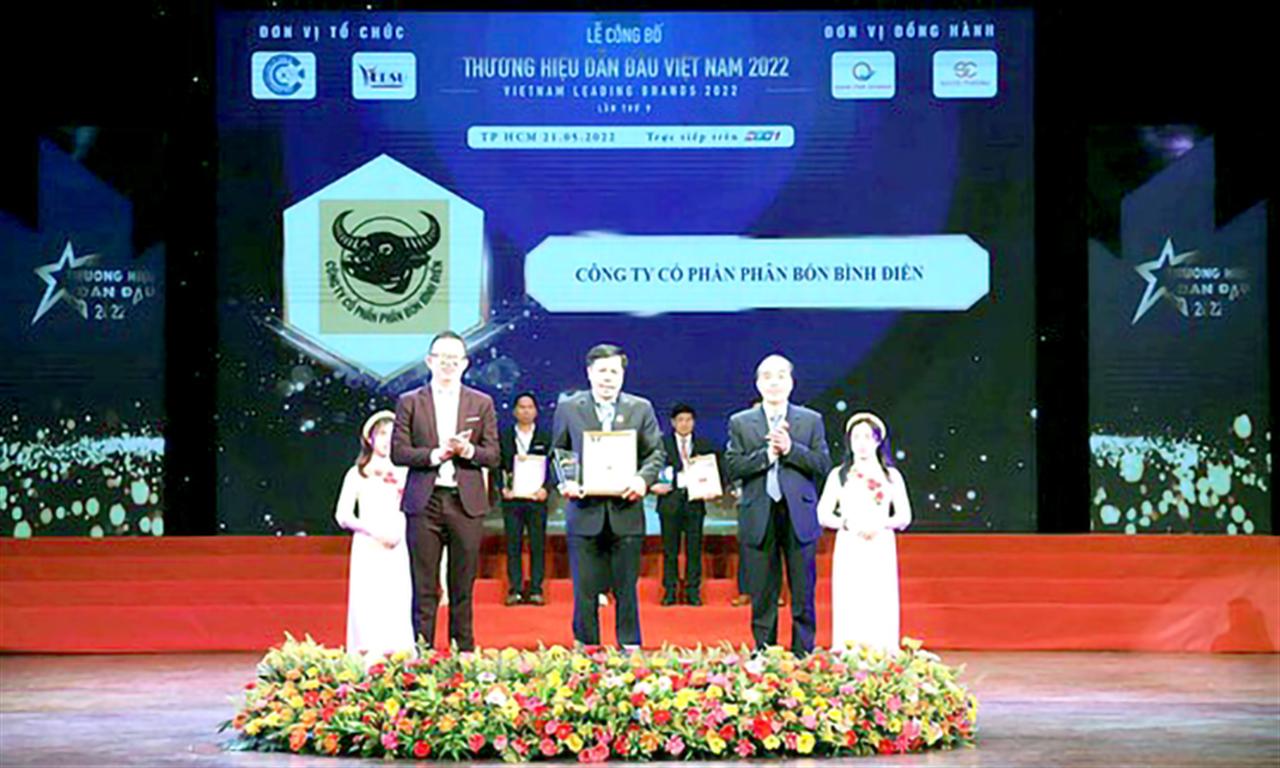 Bình Điền nhận giải “Thương hiệu dẫn đầu Việt Nam 2022”