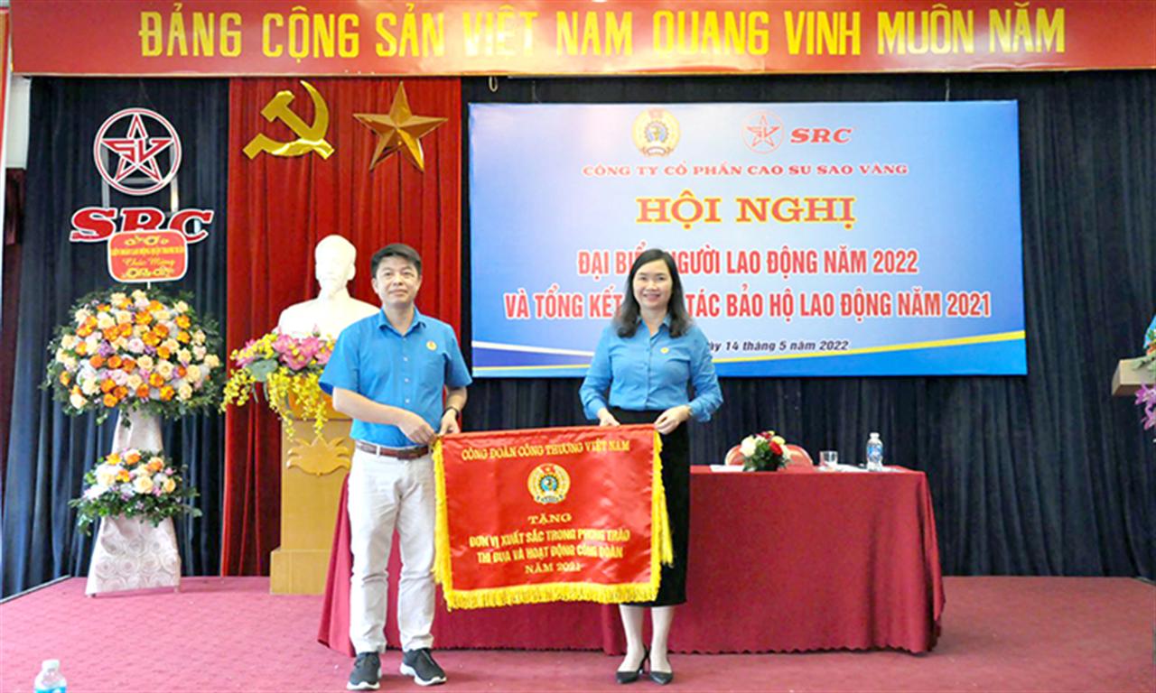 Công ty CP Cao su Sao vàng: Hội nghị đại biểu Người lao động năm 2022