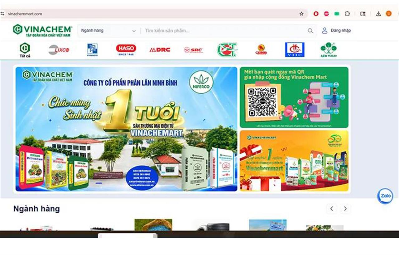 VinachemMart: Bước tăng tốc của một nền tảng thương mại điện tử chuyên ngành