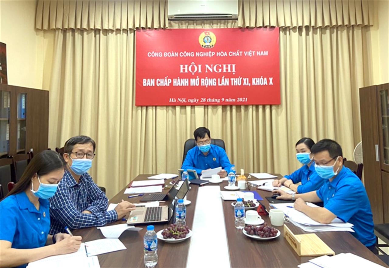 Công đoàn Công nghiệp Hóa chất Việt Nam: Hội nghị trực tuyến BCH mở rộng lần thứ XI, khóa X