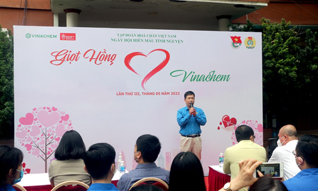 Ngày hội hiến máu "Giọt hồng Vinachem" năm 2022