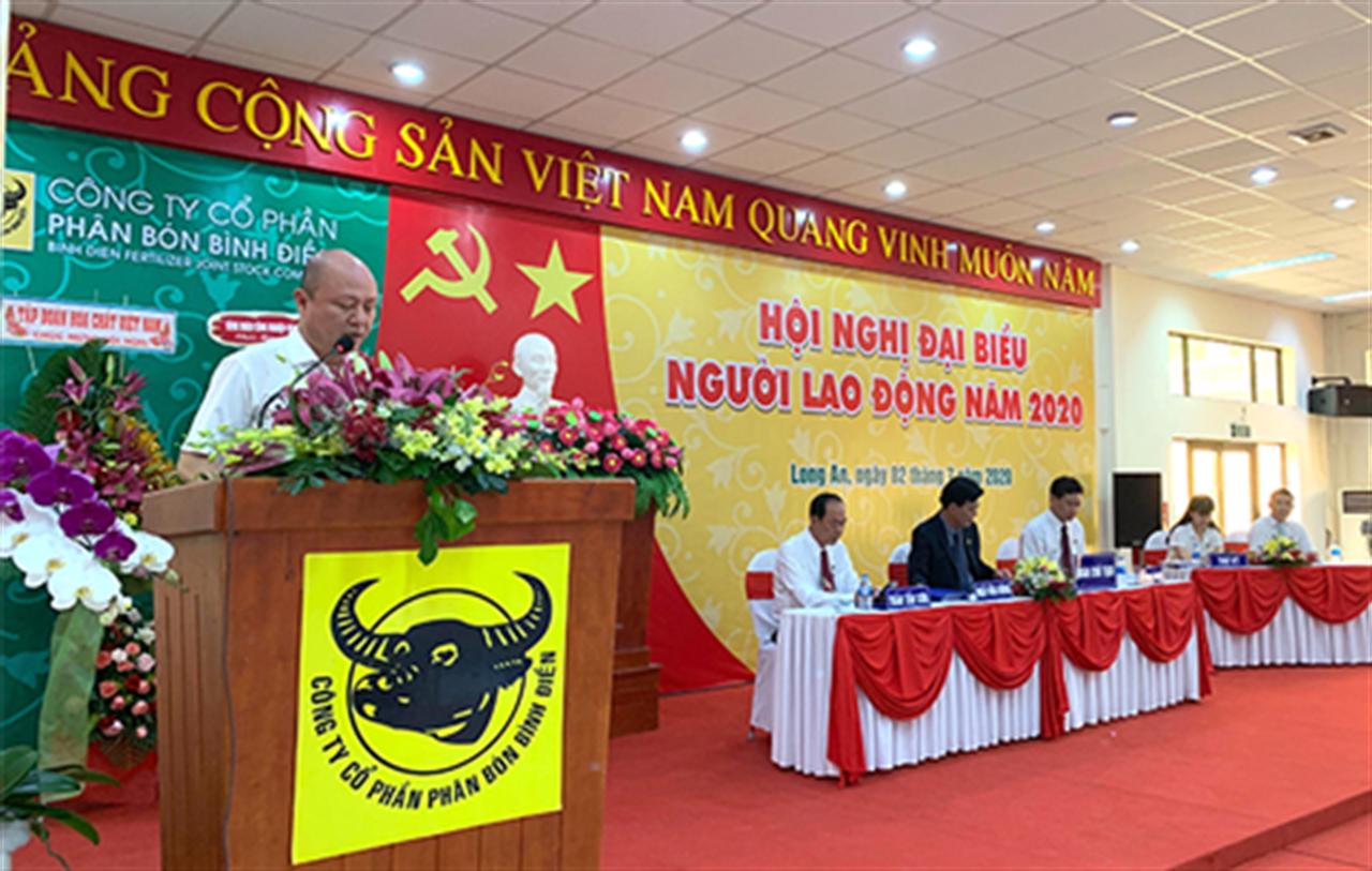 Hội nghị Đại biểu Người Lao động Công ty CP Phân bón Bình Điền