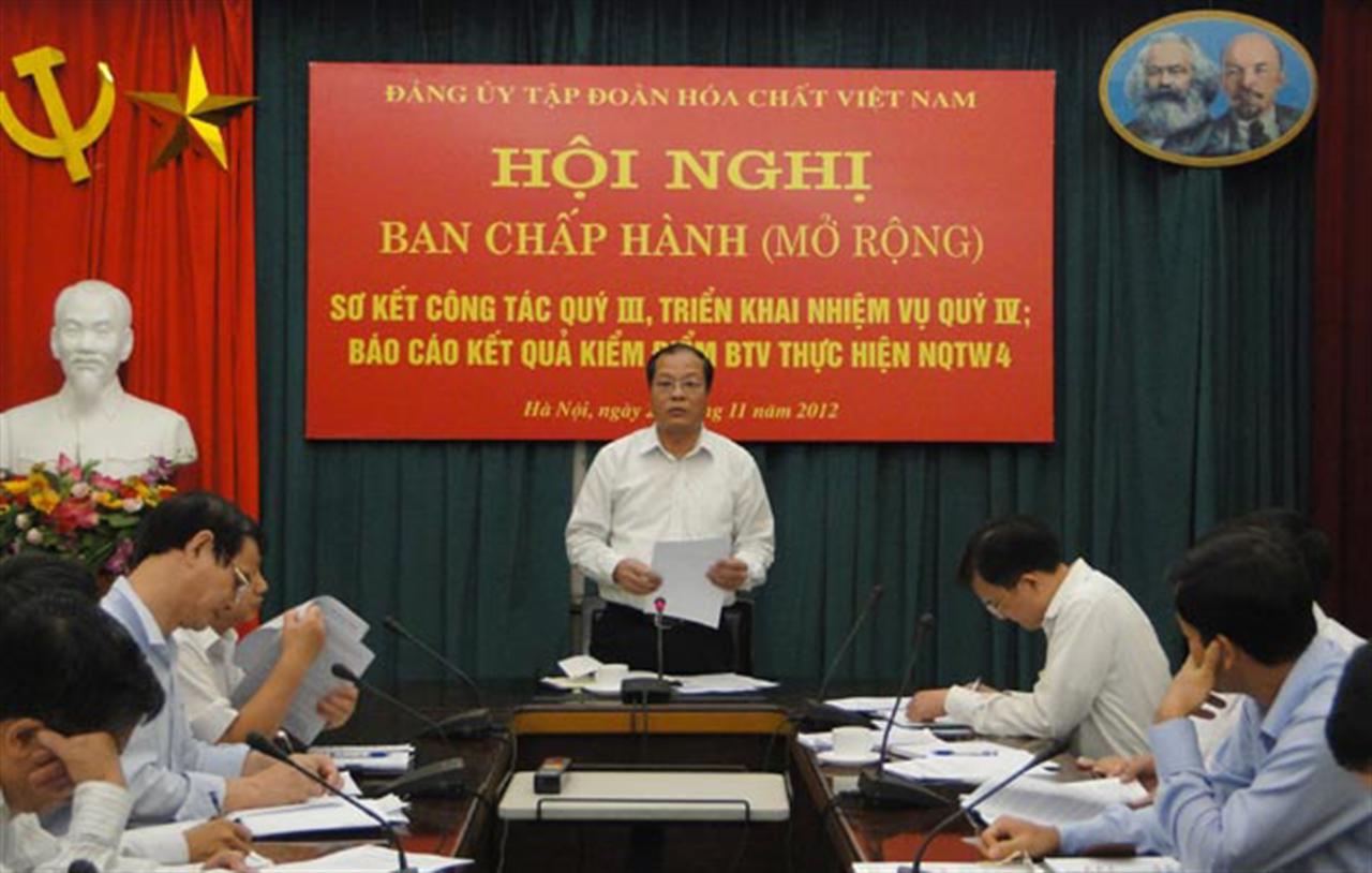 Đảng ủy Tập đoàn Hóa chất Việt Nam: Hội nghị Ban chấp hành (mở rộng)
