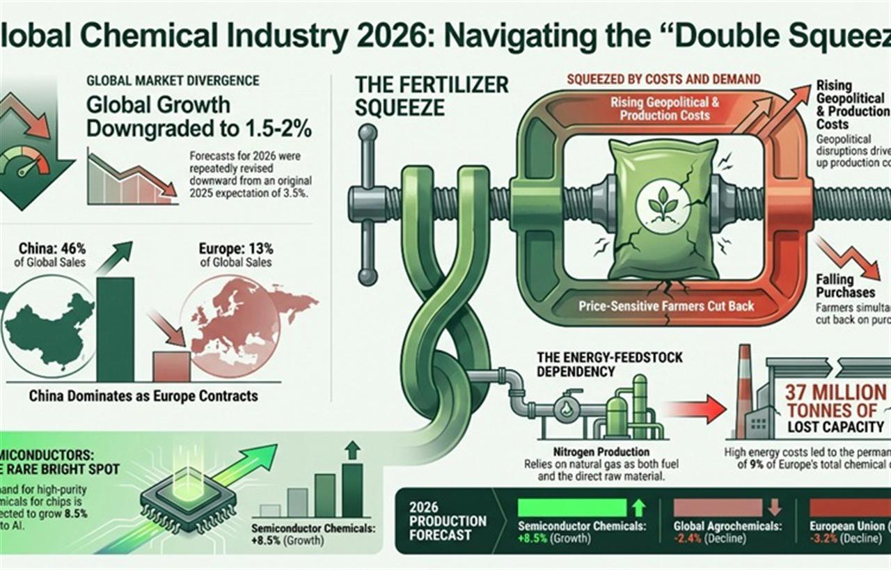 Global Chemical Industry 2026: Growth Slows, Fertilizers Bear the Brunt
