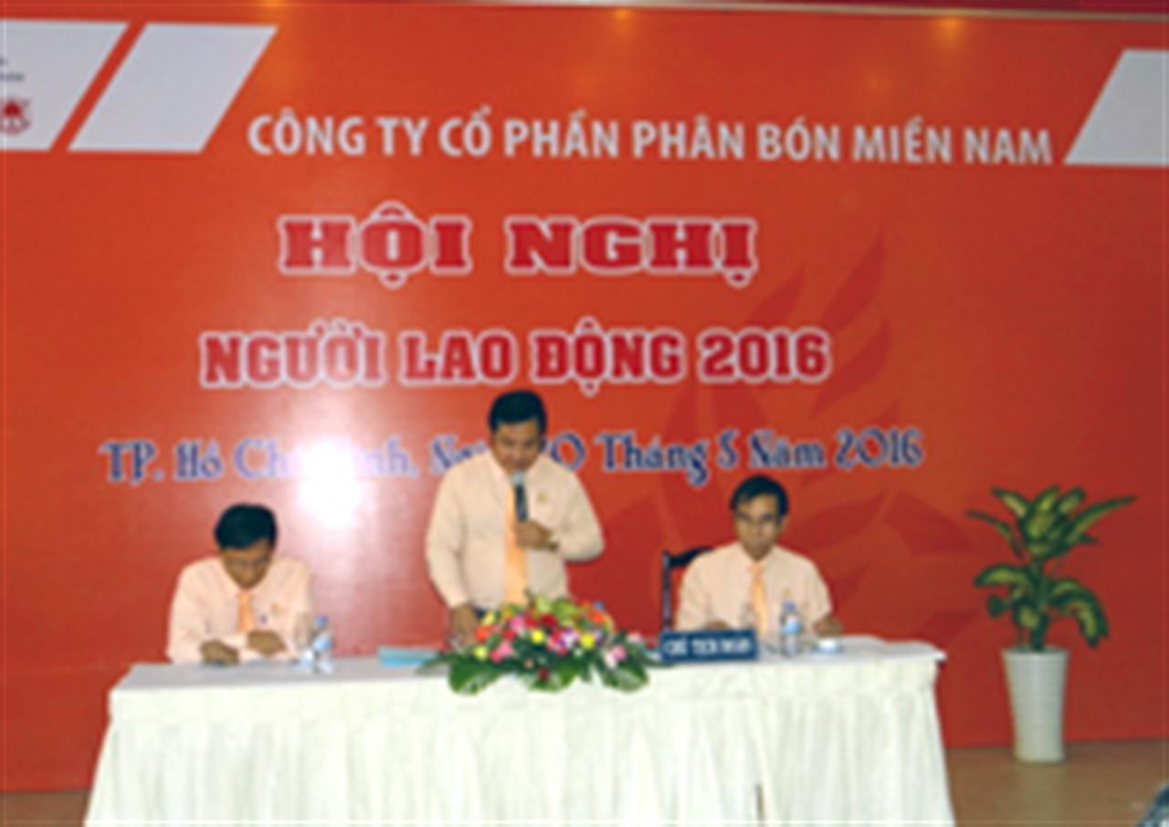 Phân bón Miền Nam tổ chức Hội nghị người lao động năm 2016