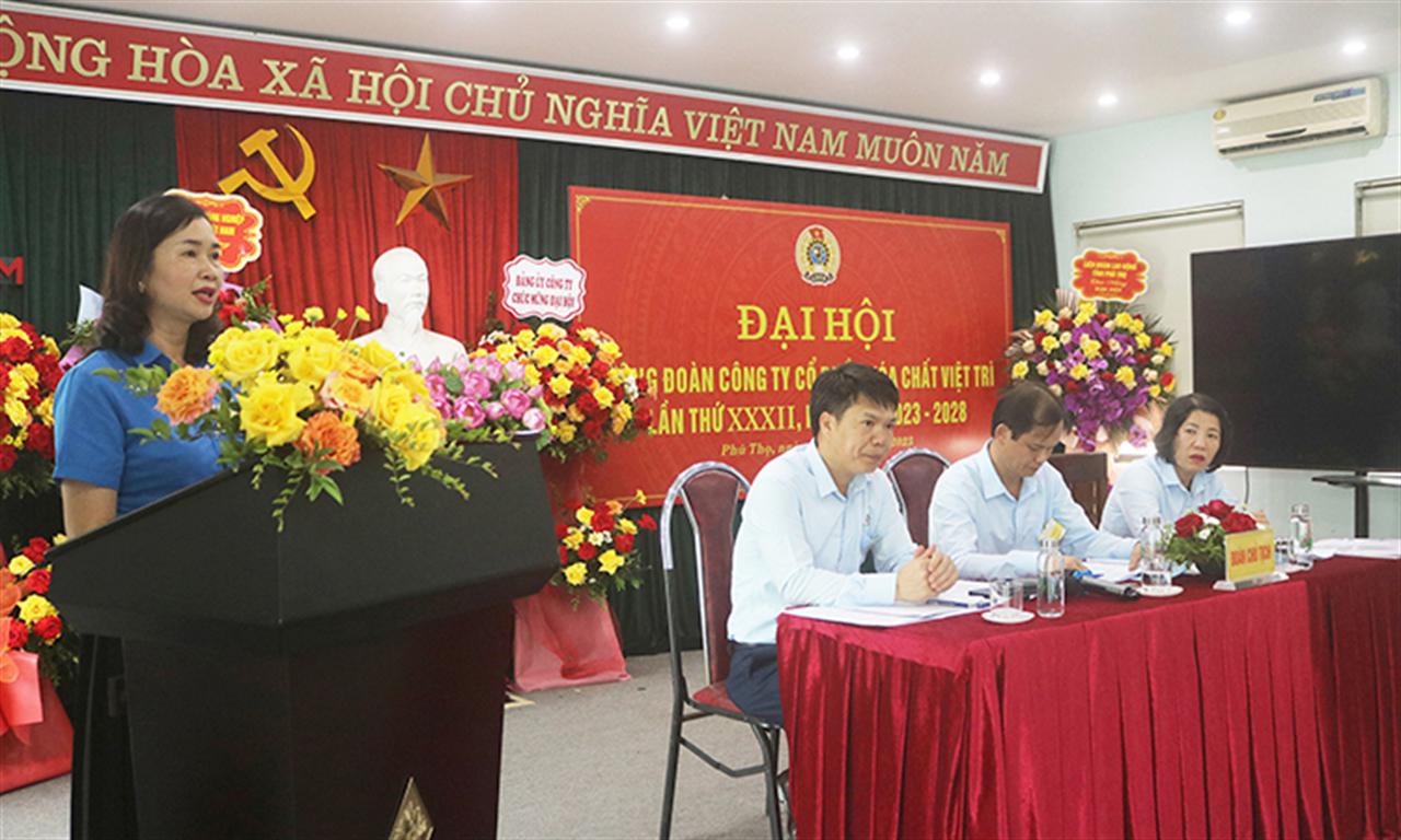Đại hội Công đoàn Công ty CP Hóa chất Việt Trì khoá XXXII, nhiệm kỳ 2023 - 2028