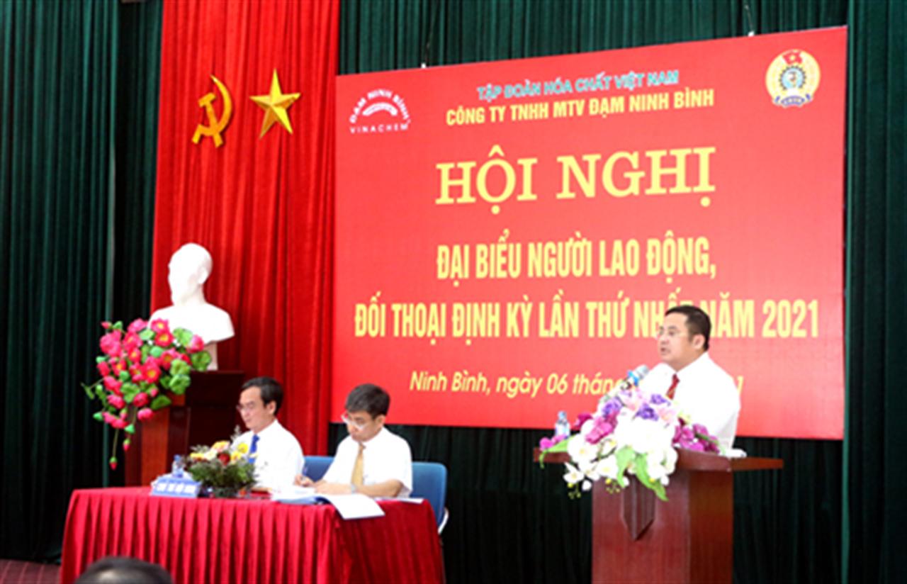 Công ty TNHH MTV Đạm Ninh Bình tổ chức thành công Hội nghị Người Lao động năm 2021