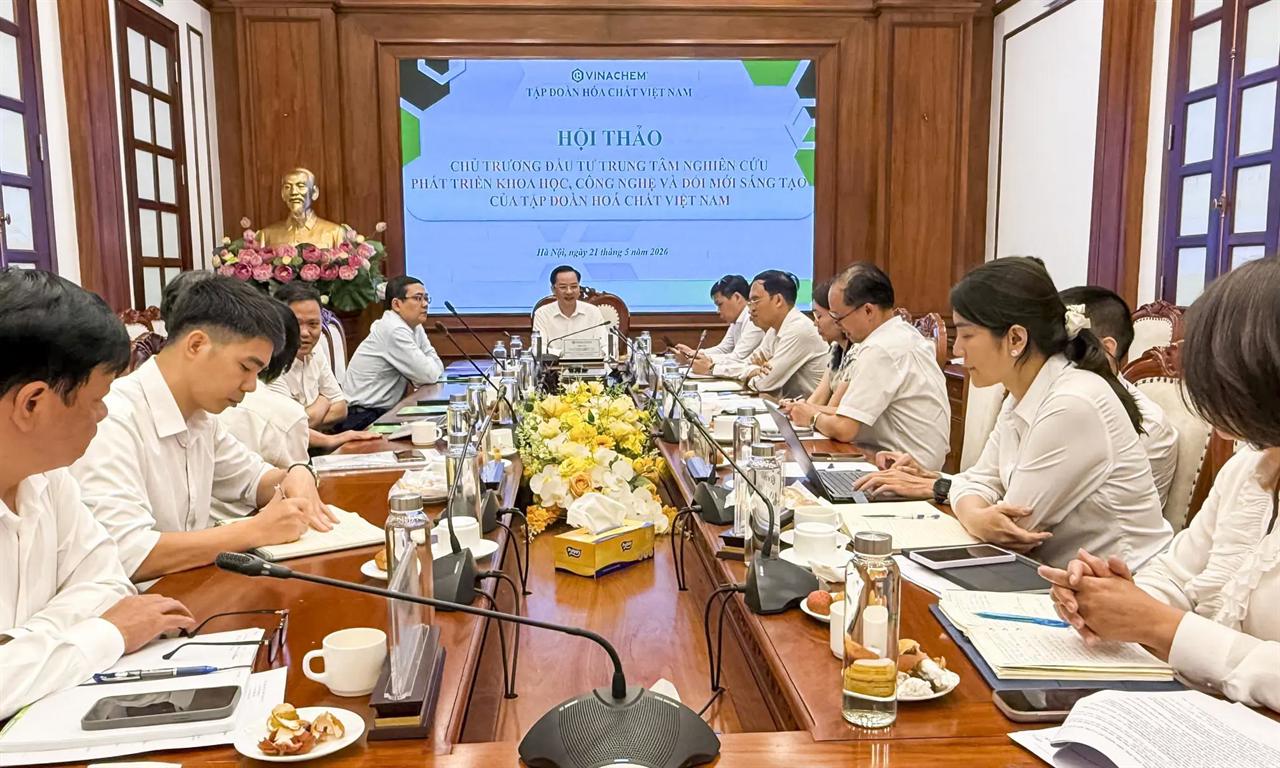 Vinachem tổ chức Hội thảo về chủ trương đầu tư Trung tâm Nghiên cứu phát triển khoa học, công nghệ và đổi mới sáng tạo