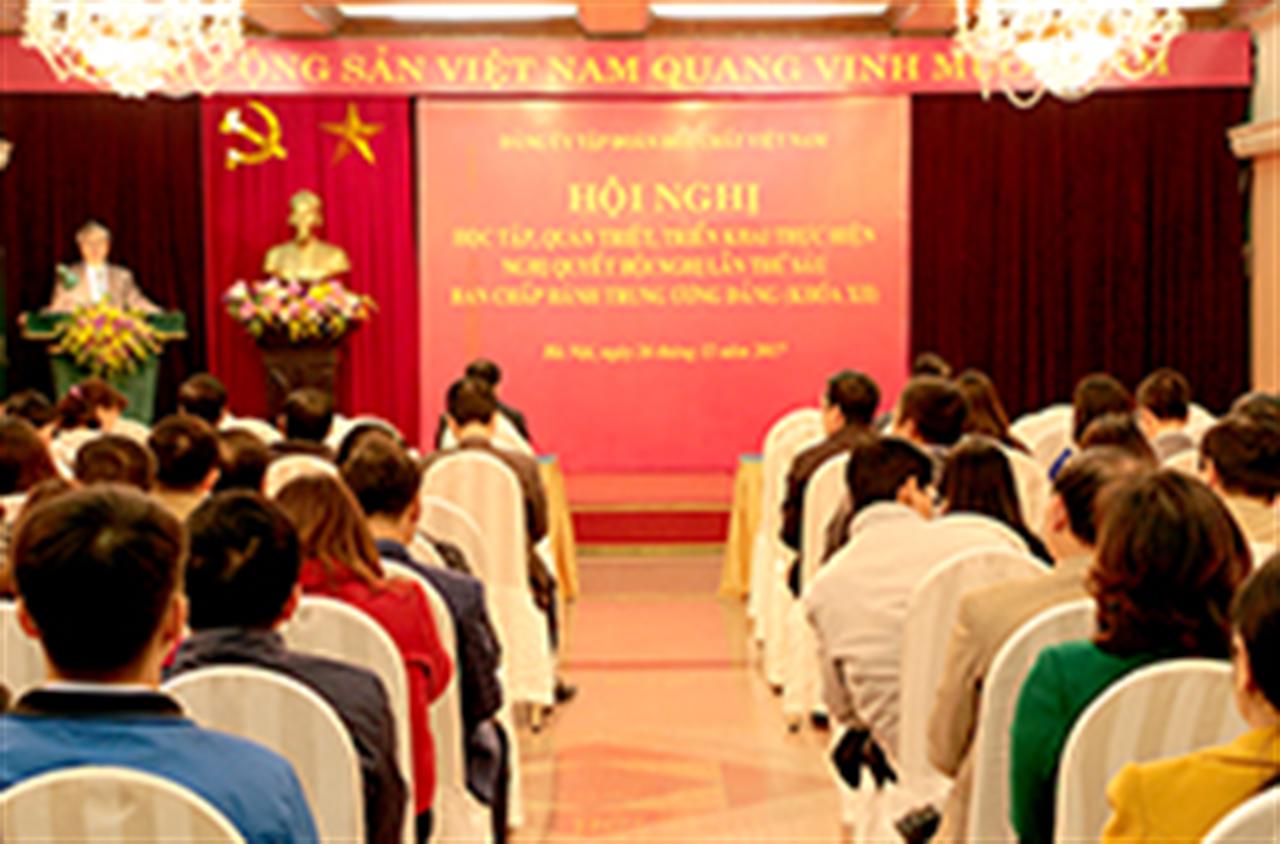 Đảng ủy Vinachem tổ chức Hội nghị học tập, quán triệt và triển khai thực hiện Nghị quyết Trung ương 6 (khóa XII)