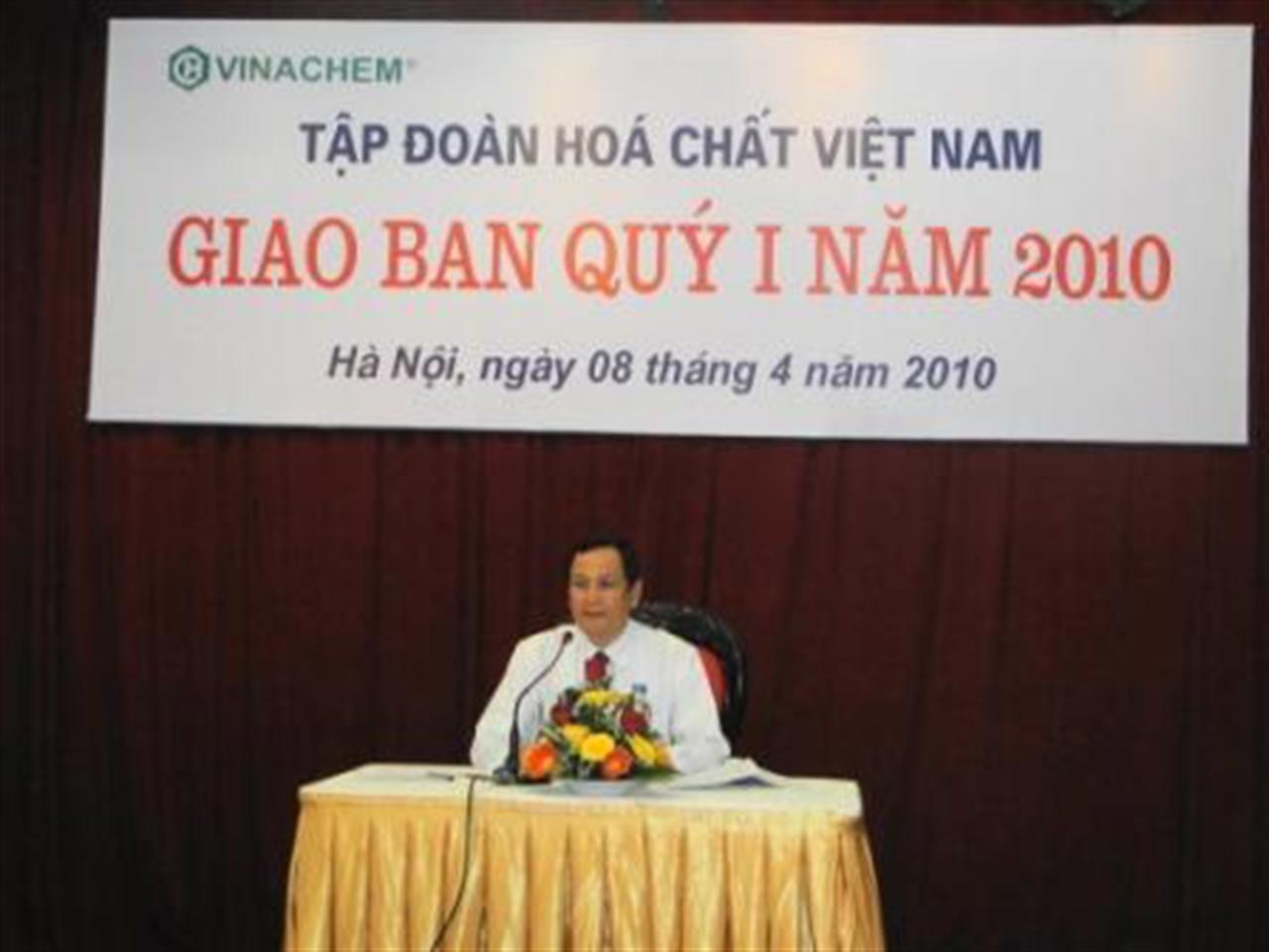 Tập đoàn Hóa chất Việt Nam: Hội nghị giao ban quý I-2010